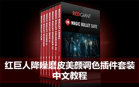 红巨人降噪磨皮美颜调色插件套装教程